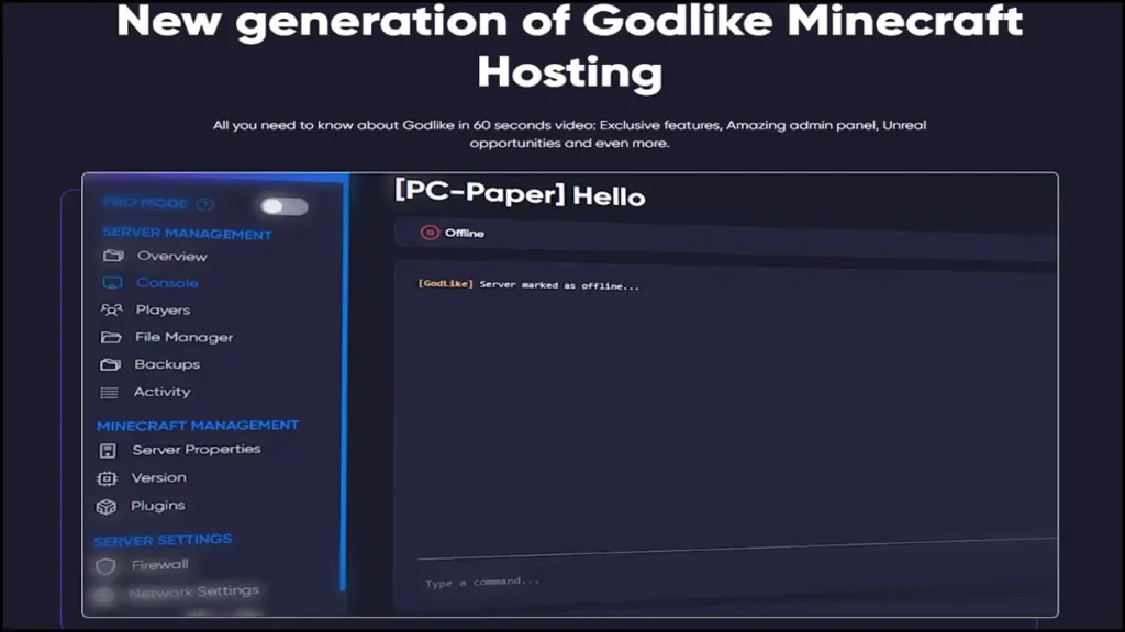 مميزات استضافة Godlike.host