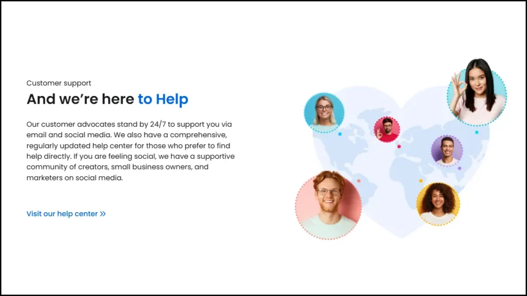 مميزات منصة Vista Social - دليلك الشامل لإدارة حسابات التواصل الاجتماعي 2025 3 فريق دعم VistaSocial