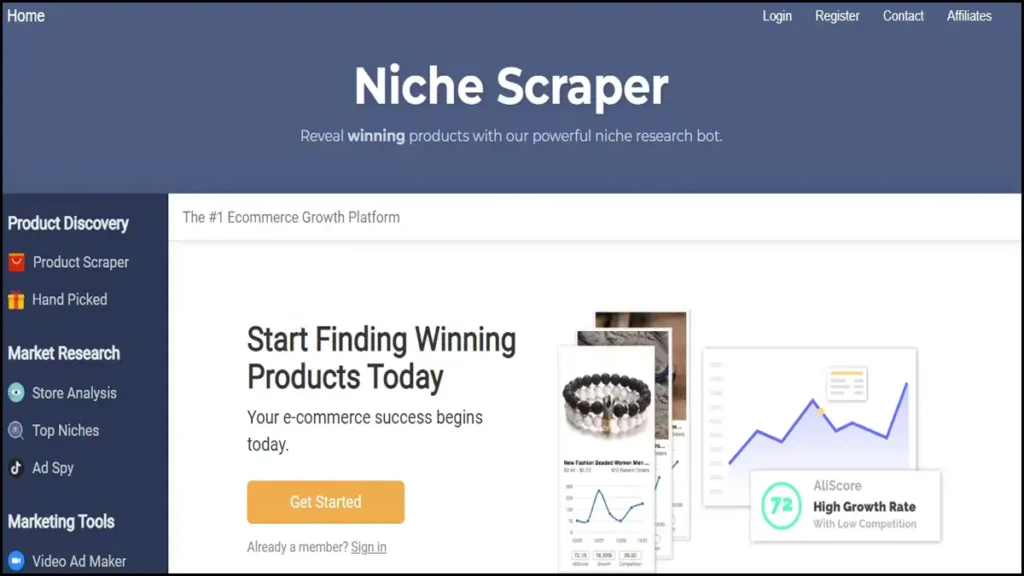 مميزات أداة Niche Scraper: لاكتشاف المنتجات الرائجة وزيادة مبيعات متجرك الإلكتروني 2025 4 مميزات Niche Scraper